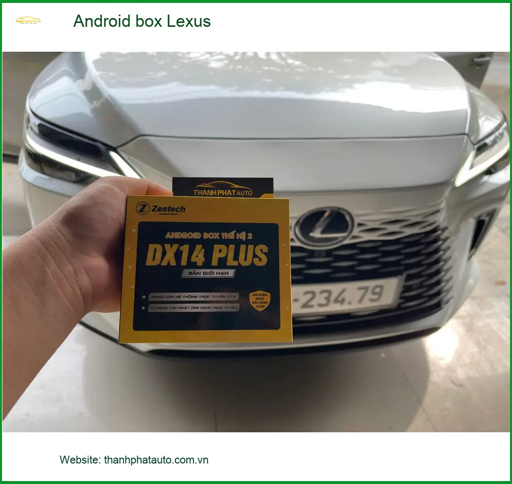 Chị Hà lắp Android box Zestech cho Lexus ES 250 ở Hóc Môn ảnh thực tế 2