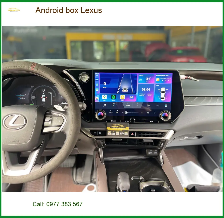 Chị Hà lắp Android box Zestech cho Lexus ES 250 ở Hóc Môn ảnh thực tế 3
