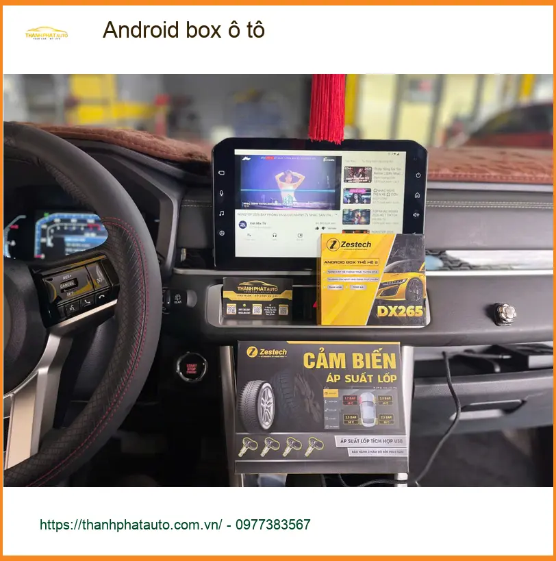 Anh Tuấn Kiệt lắp Android box ô tô cho Honda CRV tại Quận 1 để giải trí khi kẹt xe ảnh thực tế 3