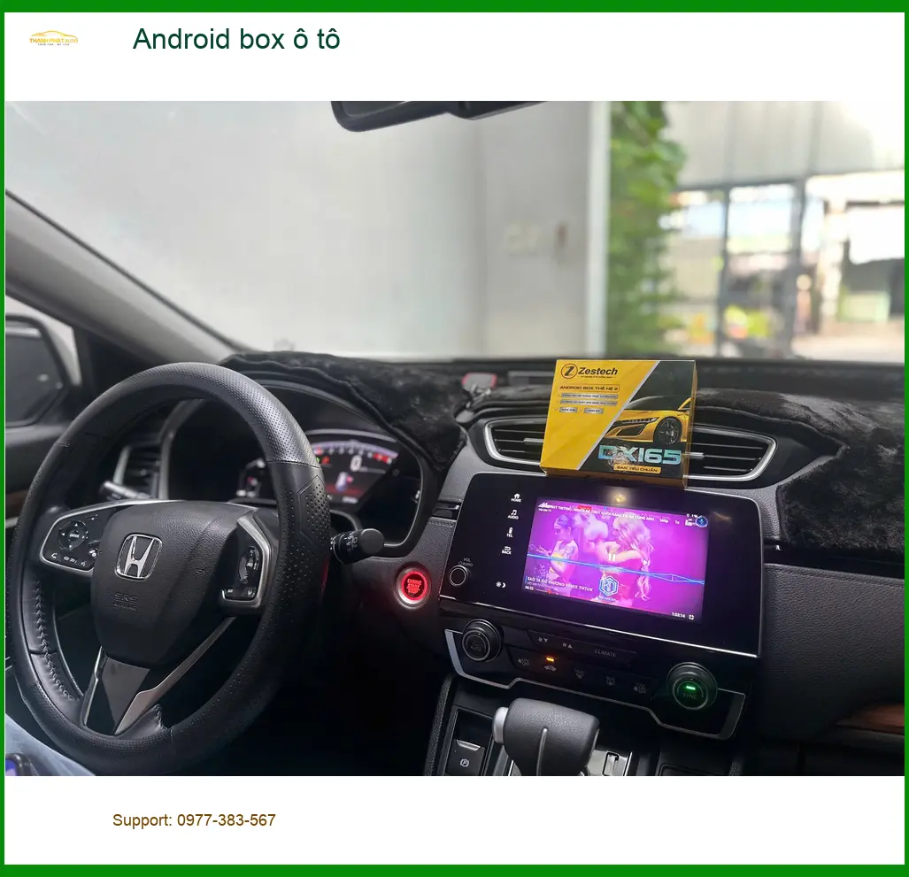 Anh Phong lắp Android box ô tô cho Hyundai Santa Fe tại Quận Tân Bình để có Smart TV tiện lợi ảnh thực tế 2