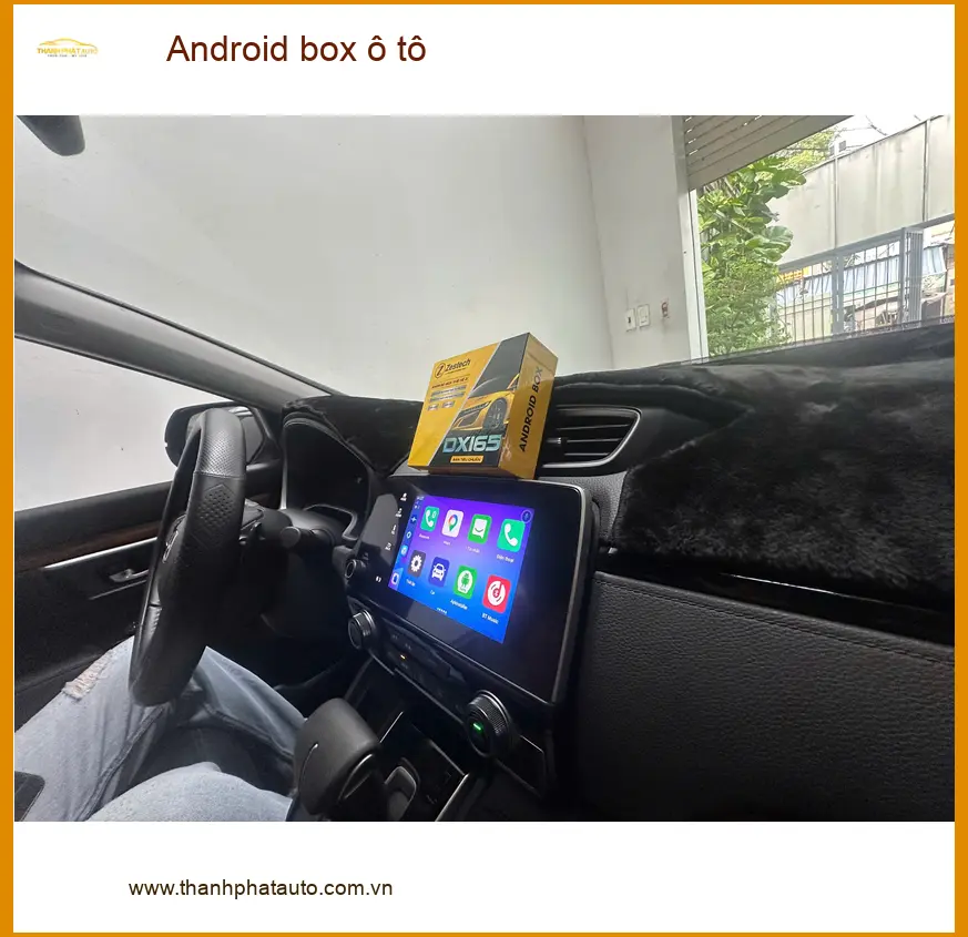 Anh Phong lắp Android box ô tô cho Hyundai Santa Fe tại Quận Tân Bình để có Smart TV tiện lợi ảnh thực tế 3