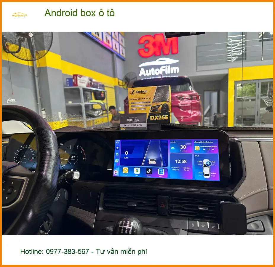 Chị Thảo lắp Android box ô tô cho Hyundai Accent tại Hóc Môn xem YouTube