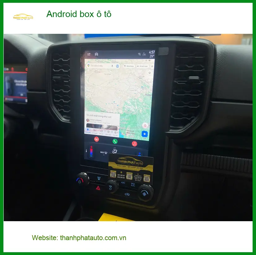 Anh Tuấn Khang lắp Android box ô tô Hyundai Accent tại Hóc Môn để giữ màn zin