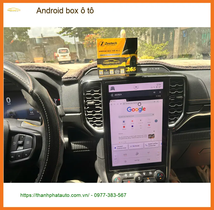 Anh Tấn lắp Android box ô tô cho Honda CRV tại Quận 12 để giữ màn zin và xem YouTube