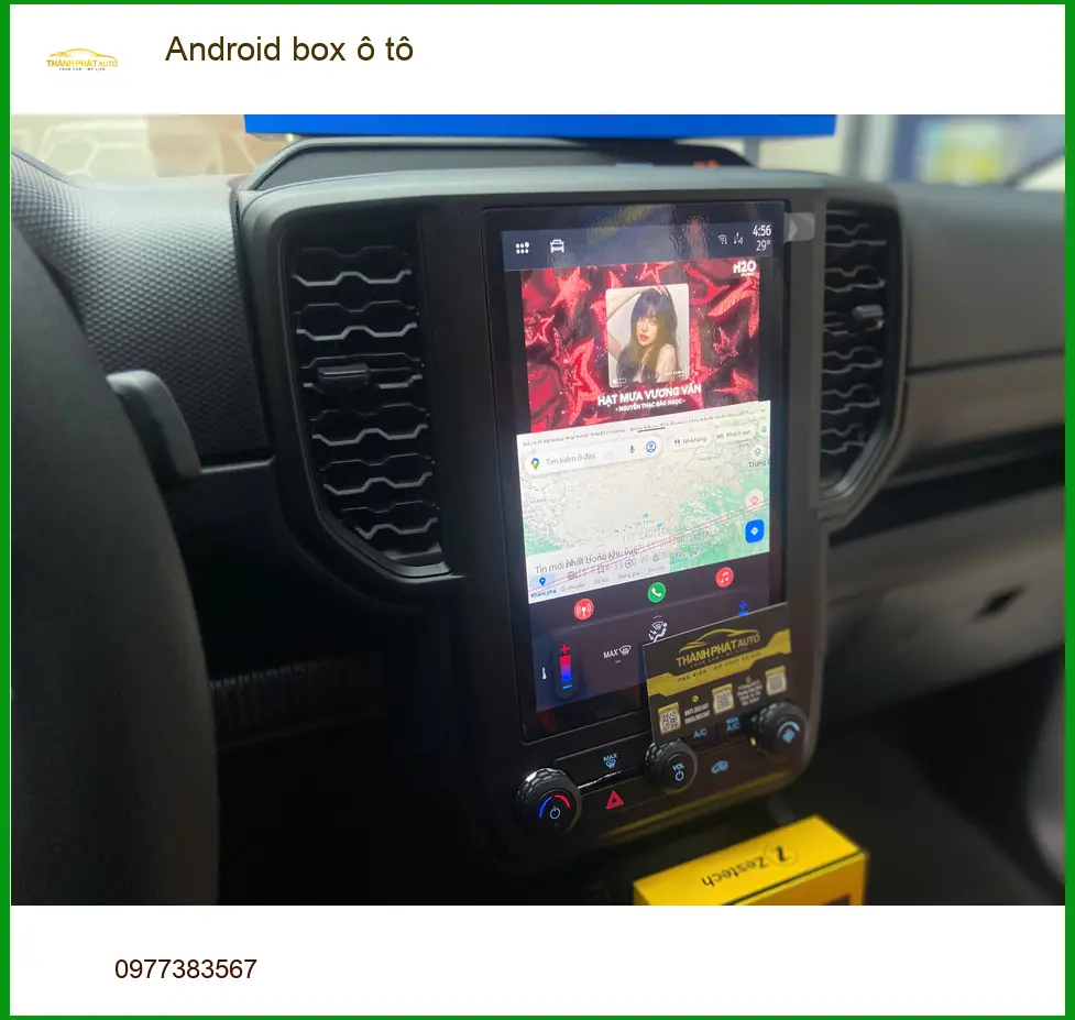 Anh Tuấn Khang lắp Android box ô tô Hyundai Accent tại Hóc Môn để giữ màn zin ảnh thực tế 2