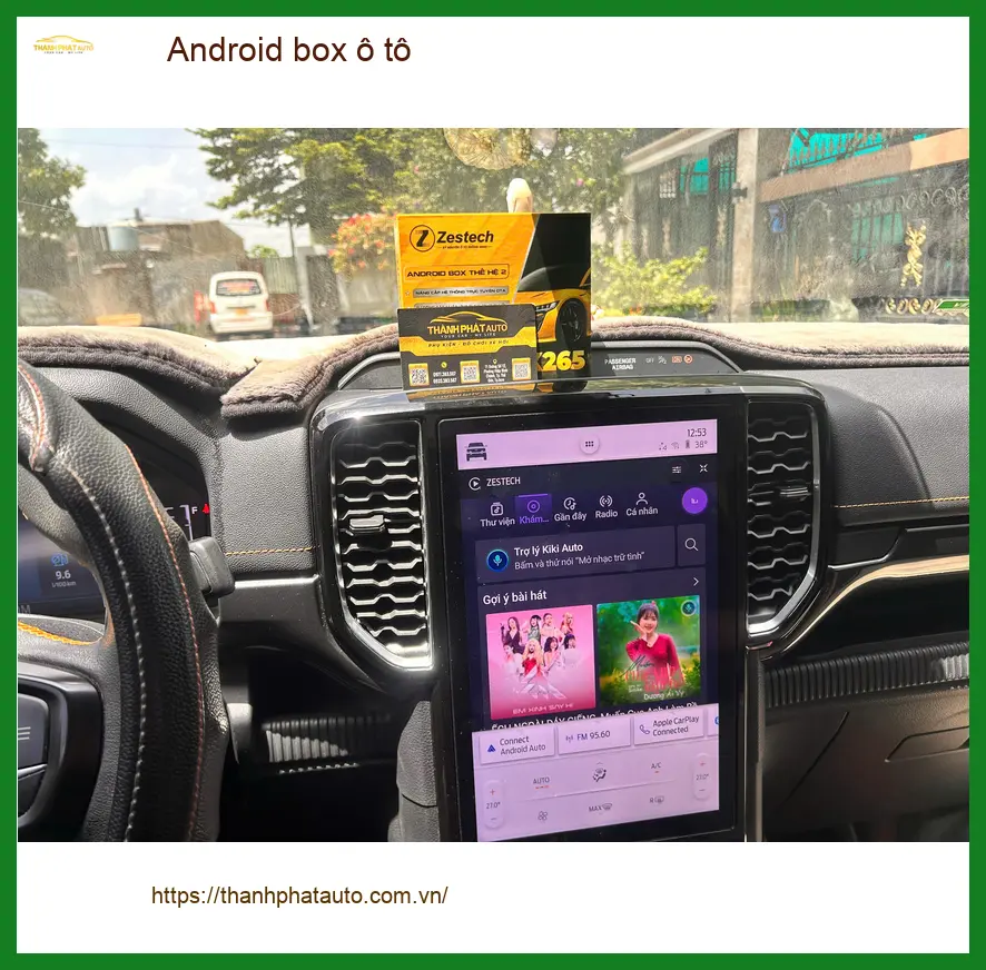 Anh Tấn lắp Android box ô tô cho Honda CRV tại Quận 12 để giữ màn zin và xem YouTube ảnh thực tế 4