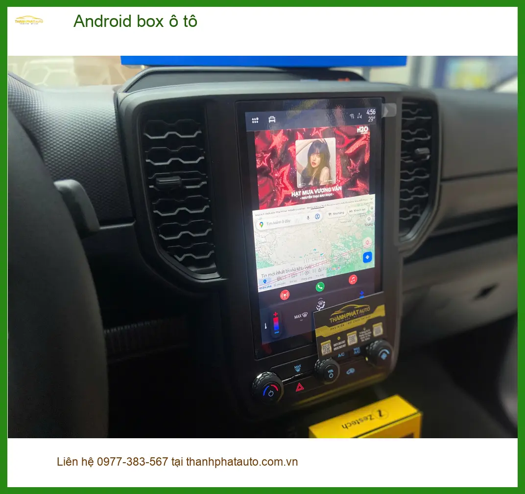 Anh Khánh lắp Android box ô tô cho Hyundai Accent tại Quận Thủ Đức để tiện giải trí trên mọi hành trình ảnh thực tế 2