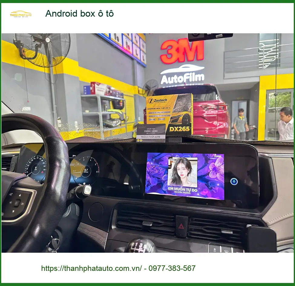 Anh Khải lắp Android box ô tô Hyundai Santa Fe tại Quận 3 xem YouTube. ảnh thực tế 2
