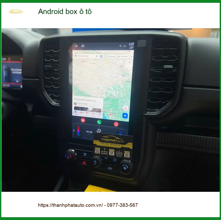 Anh Tấn lắp Android box ô tô cho VinFast Lux A2.0 tại Quận Bình Thạnh để giải trí tốt hơn