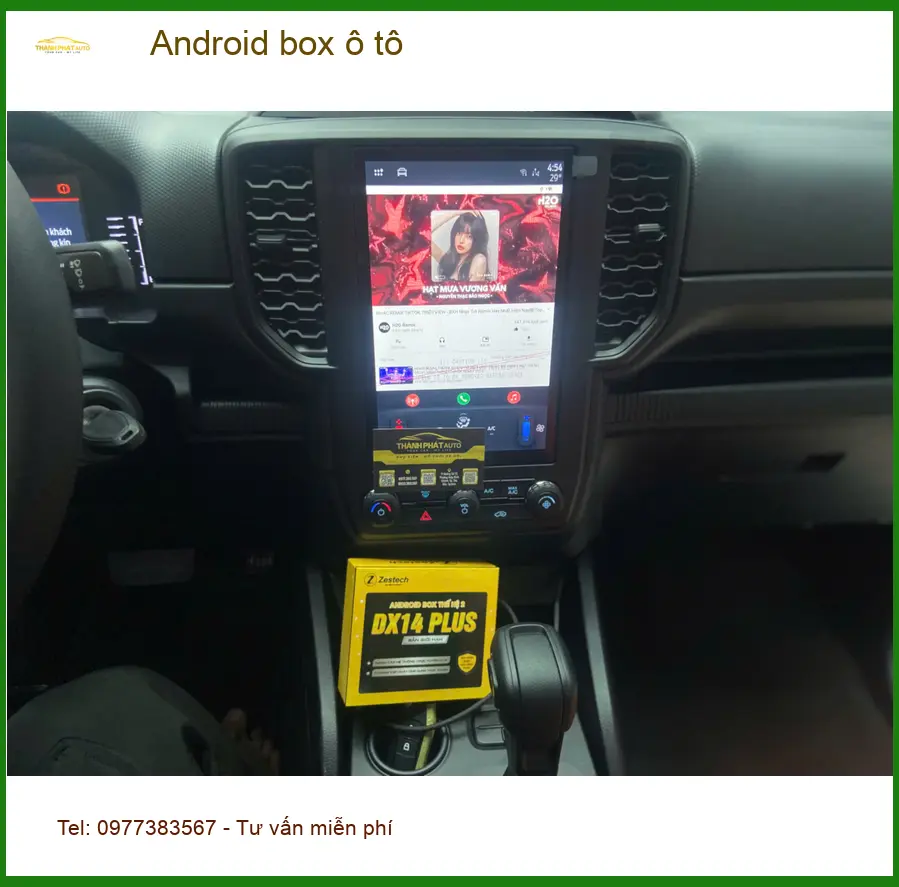 Anh Tấn lắp Android box ô tô cho VinFast Lux A2.0 tại Quận Bình Thạnh để giải trí tốt hơn ảnh thực tế 2