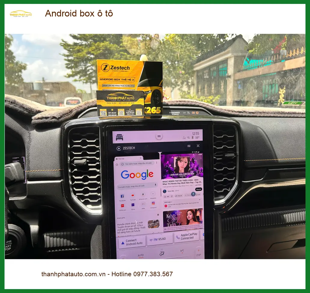 Anh Kiên lắp Android box ô tô cho Mazda CX-5 tại Quận 8 để giải trí trên mọi hành trình. ảnh thực tế 2