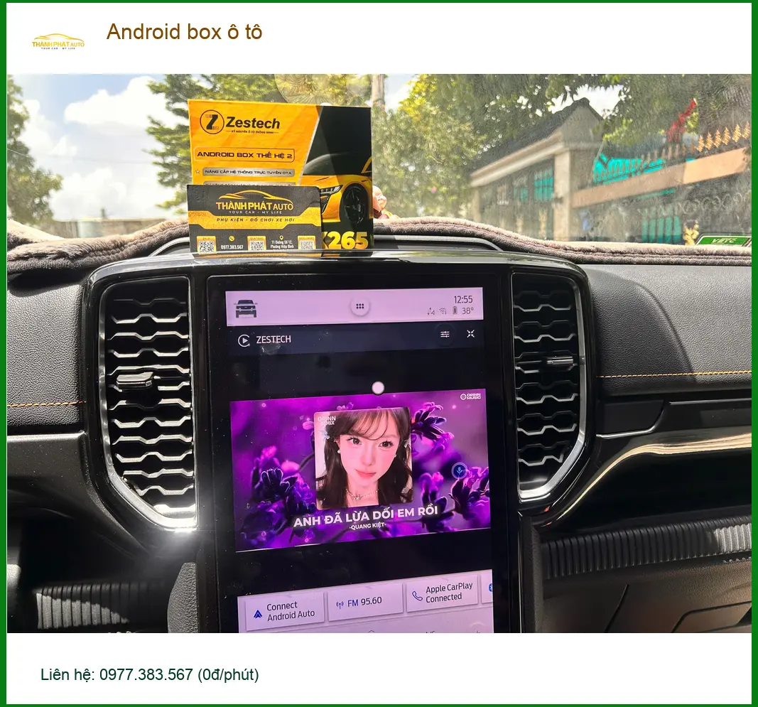 Anh Duy lắp Android box ô tô cho Hyundai Santa Fe giá tốt tại Quận 7 ảnh thực tế 2
