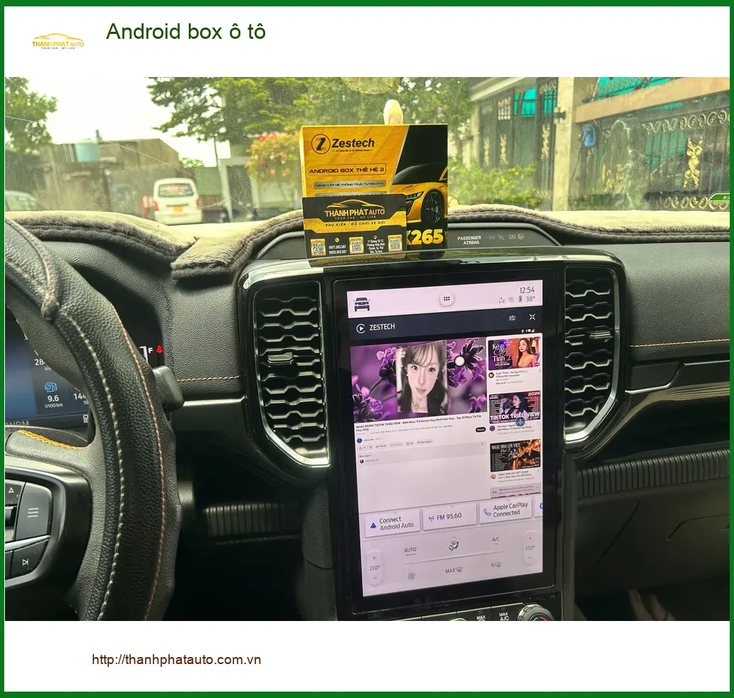 Anh Duy lắp Android box ô tô cho Hyundai Santa Fe giá tốt tại Quận 7 ảnh thực tế 3