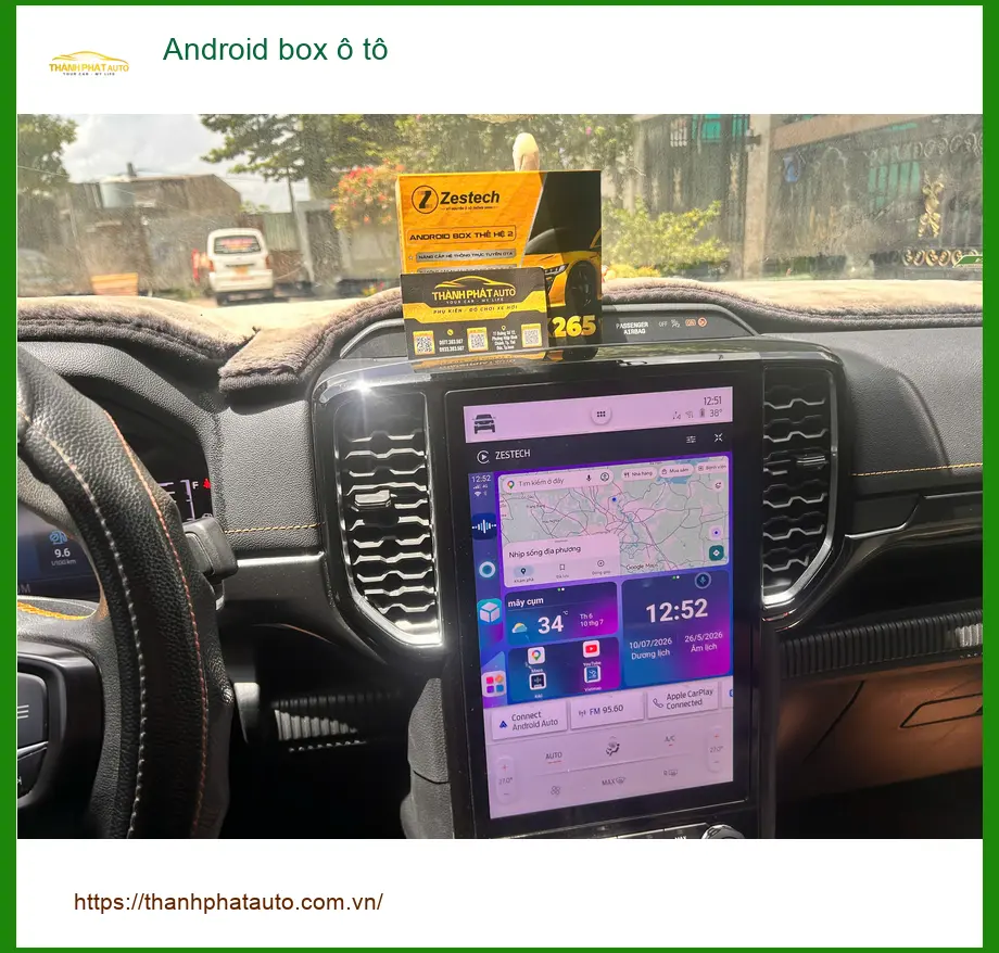 Anh Duy lắp Android box ô tô cho Hyundai Santa Fe giá tốt tại Quận 7 ảnh thực tế 4