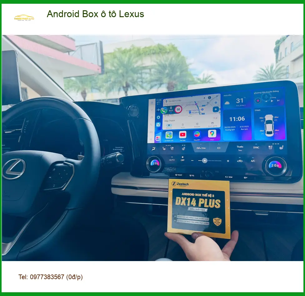 Anh Tấn lắp Android Box cho Lexus RX 350 tại Quận 5 để giải trí trên xe tiện lợi hơn ảnh thực tế 2