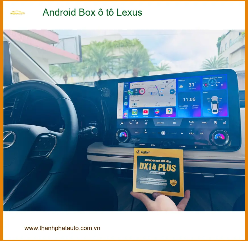 Bác Cường nâng cấp Android Box ô tô cho Lexus tại Củ Chi để trải nghiệm giải trí đa năng ảnh thực tế 4