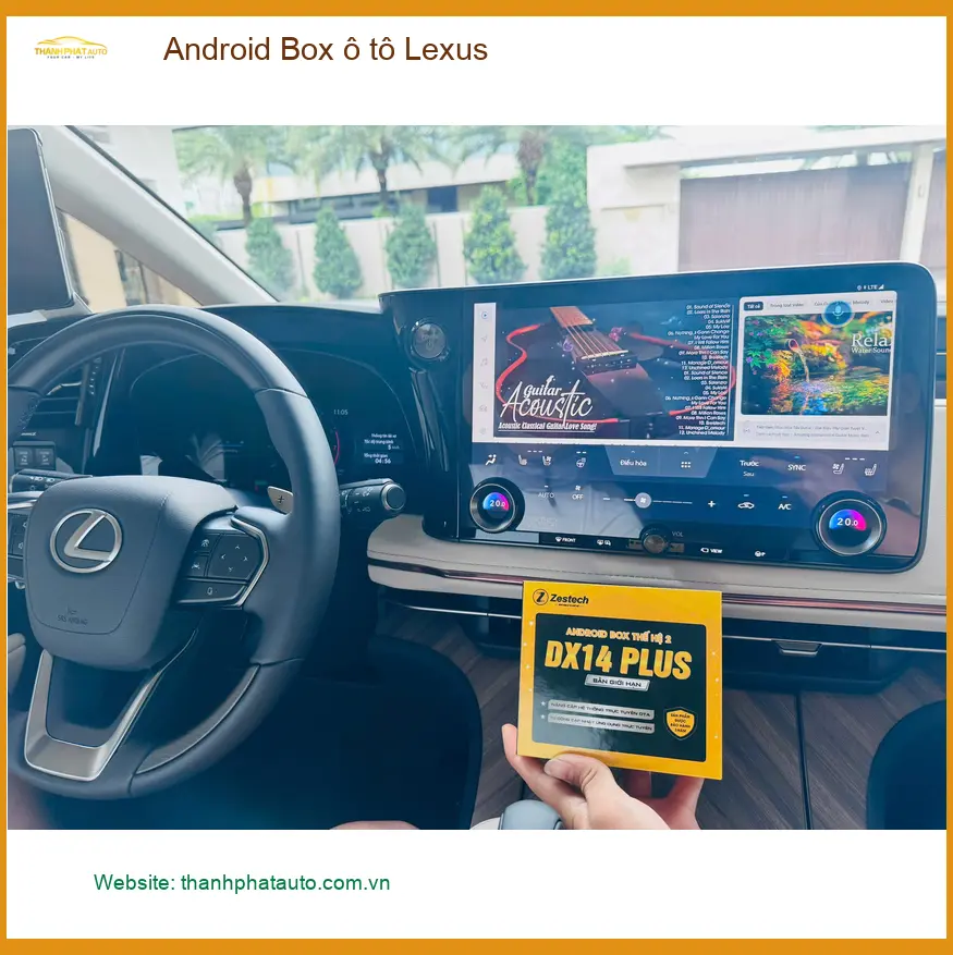 Anh Khang lắp Android Box ô tô Lexus tại Thủ Đức vì màn zin thiếu ứng dụng.