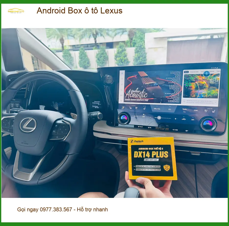 Anh Khang lắp Android Box ô tô Lexus tại Thủ Đức vì màn zin thiếu ứng dụng. ảnh thực tế 2