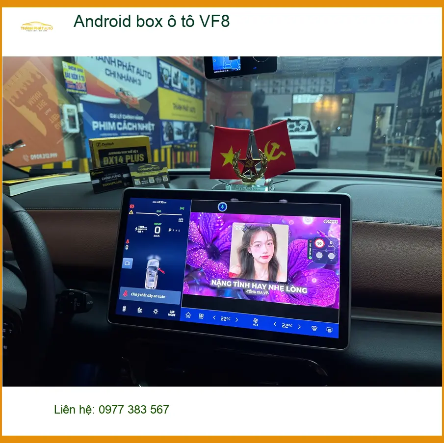 Anh Khải lắp Android Box ô tô VF8 chính hãng tại Quận 2 ảnh thực tế 4