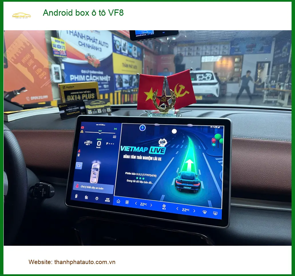Anh Khải lắp Android Box ô tô VF8 chính hãng tại Quận 2 ảnh thực tế 5
