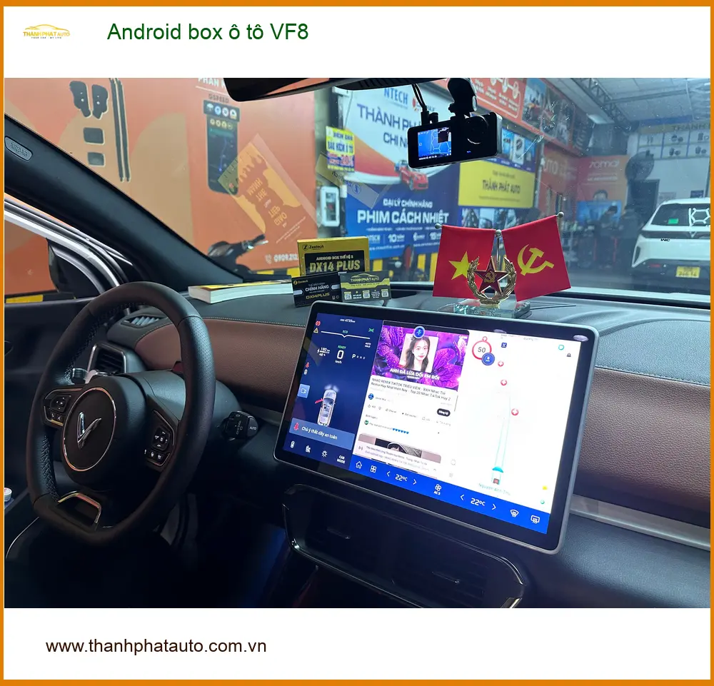 Anh Quang lắp Android box ô tô cho VF8 ở Hóc Môn để nâng cấp giải trí ảnh thực tế 2