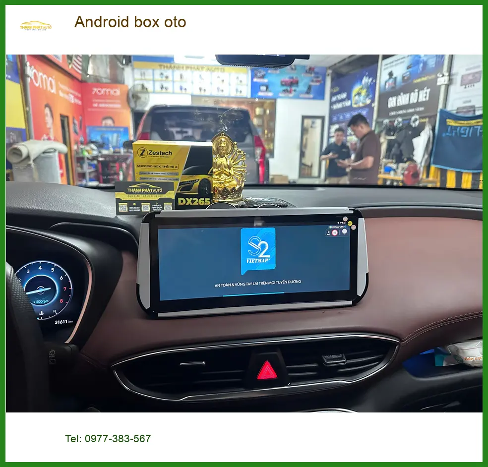Chị Mai lắp Android box ô tô cho VinFast Lux A2.0 tại Quận Tân Phú