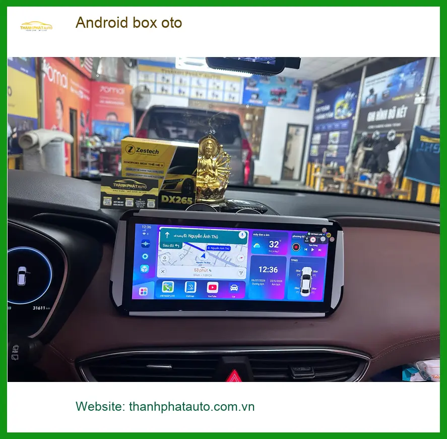 Chị Mai lắp Android box ô tô cho VinFast Lux A2.0 tại Quận Tân Phú ảnh thực tế 2