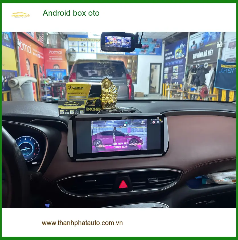 Chị Mai lắp Android box ô tô cho VinFast Lux A2.0 tại Quận Tân Phú ảnh thực tế 3