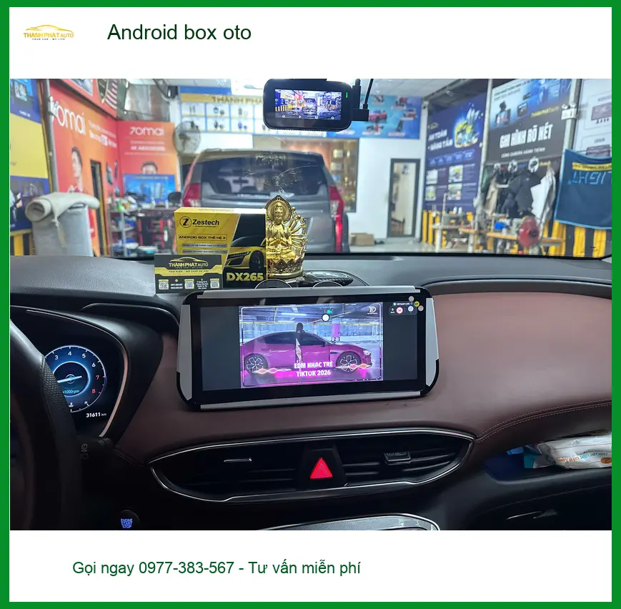 Chú Tấn lắp Android box oto cho Hyundai Accent tại Cần Giờ để giải trí khi đi phượt cuối tuần