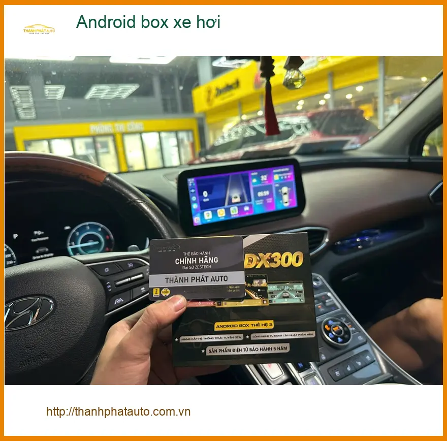 Chị Kiều lắp Android box xe hơi cho Hyundai Kona tại Quận 5 ảnh thực tế 3