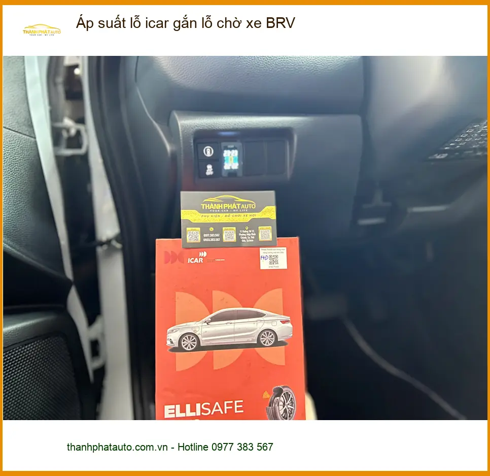 Anh Khải lắp cảm biến áp suất lốp iCar BRV Quận 9 an toàn đường dài ảnh thực tế 3