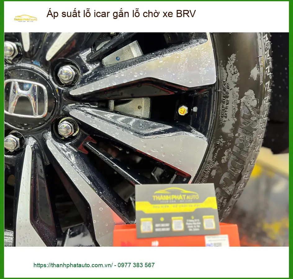 Anh Khải lắp cảm biến áp suất lốp iCar BRV Quận 9 an toàn đường dài ảnh thực tế 4