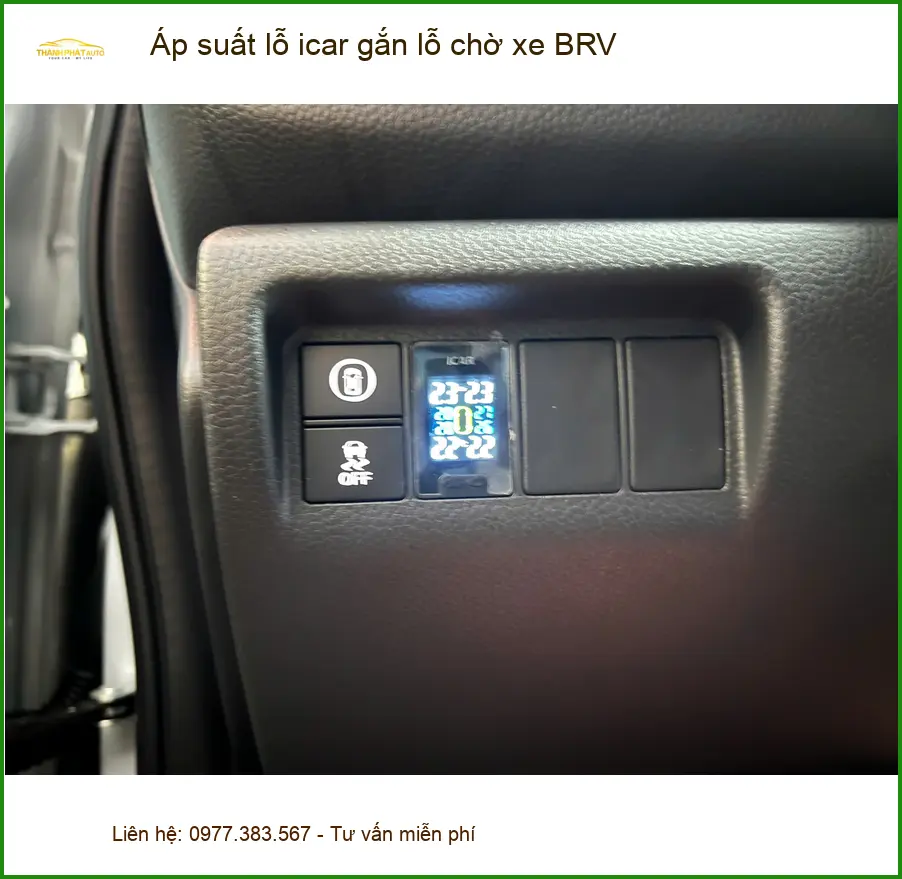 Anh Quang lắp áp suất lốp iCar gắn lỗ chờ BRV ở Quận 12 uy tín, giá tốt