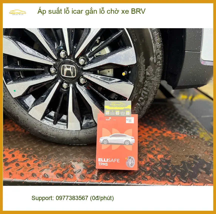 Anh Quang lắp áp suất lốp iCar gắn lỗ chờ BRV ở Quận 12 uy tín, giá tốt ảnh thực tế 4