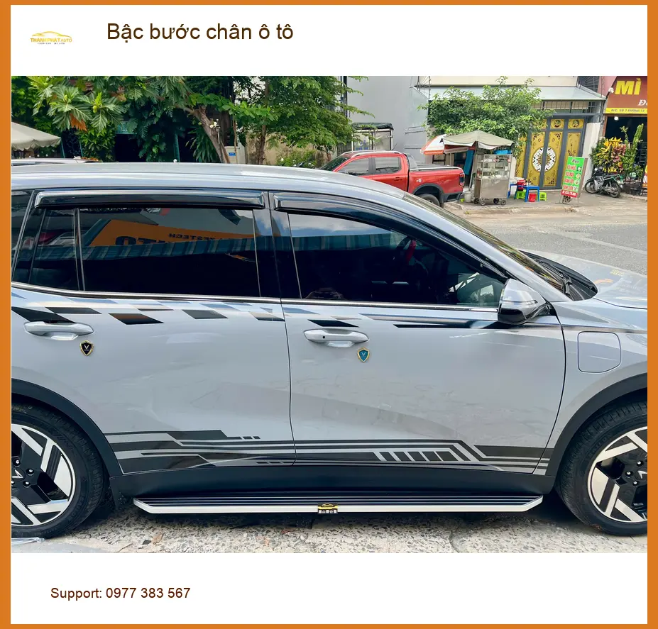 Anh Tấn lắp bậc bước chân ô tô cho Hyundai Santa Fe tại Hóc Môn để tiện lên xuống