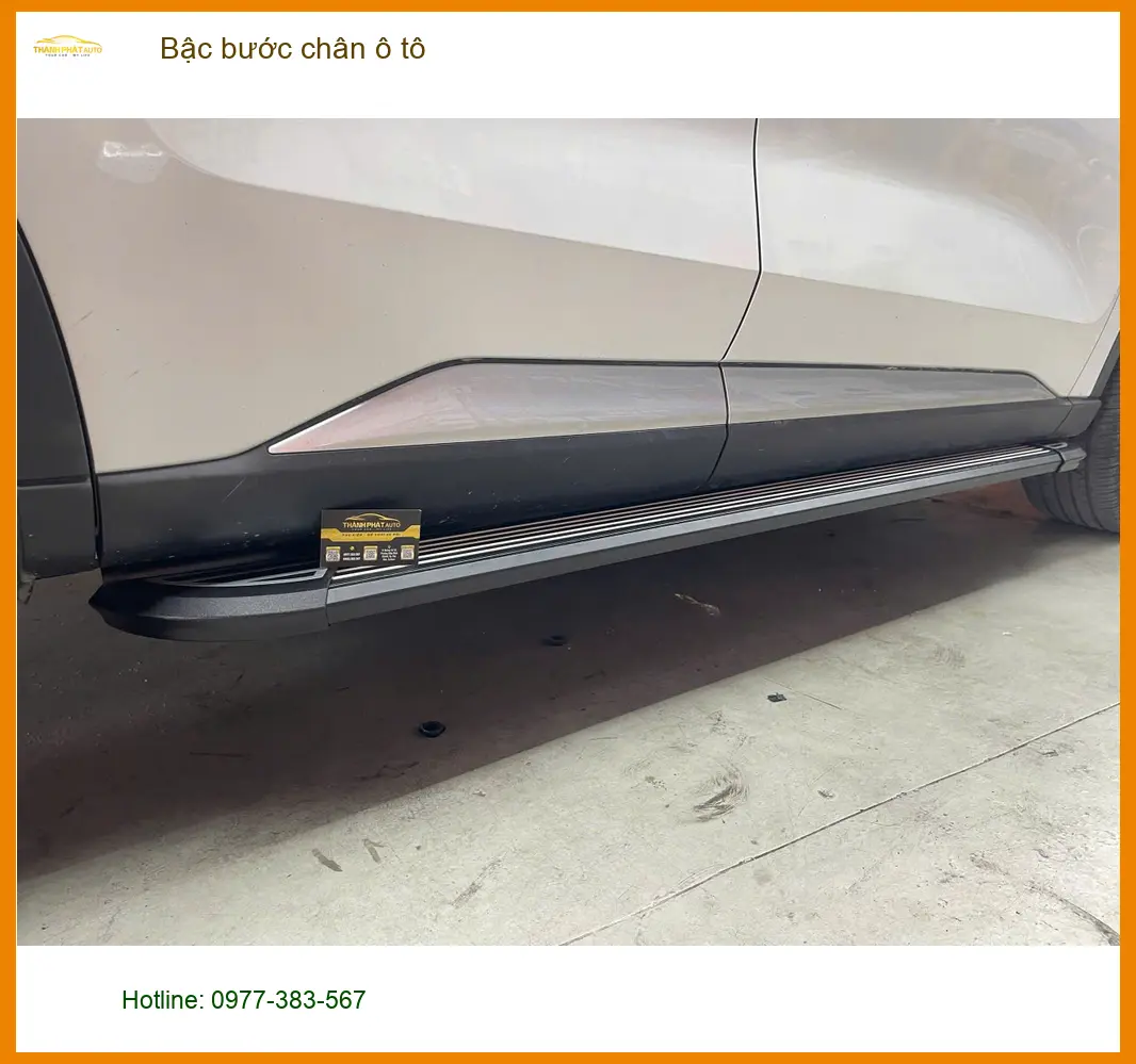 Anh Tấn lắp bậc bước chân ô tô Hyundai Santa Fe tại Hóc Môn tiện lên xuống ảnh thực tế 3