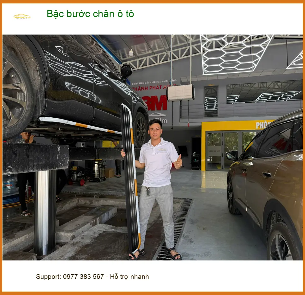 Chú Lộc lắp bậc bước chân ô tô Mitsubishi Outlander tại Quận 12 vì gia đình có trẻ nhỏ ảnh thực tế 3