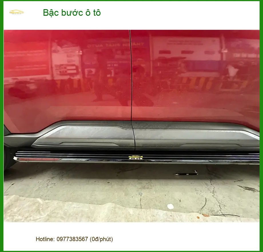 Anh Duy lắp bậc bước ô tô cho Hyundai SantaFe tại Quận 9 để tiện lên xuống xe cho gia đình ảnh thực tế 2