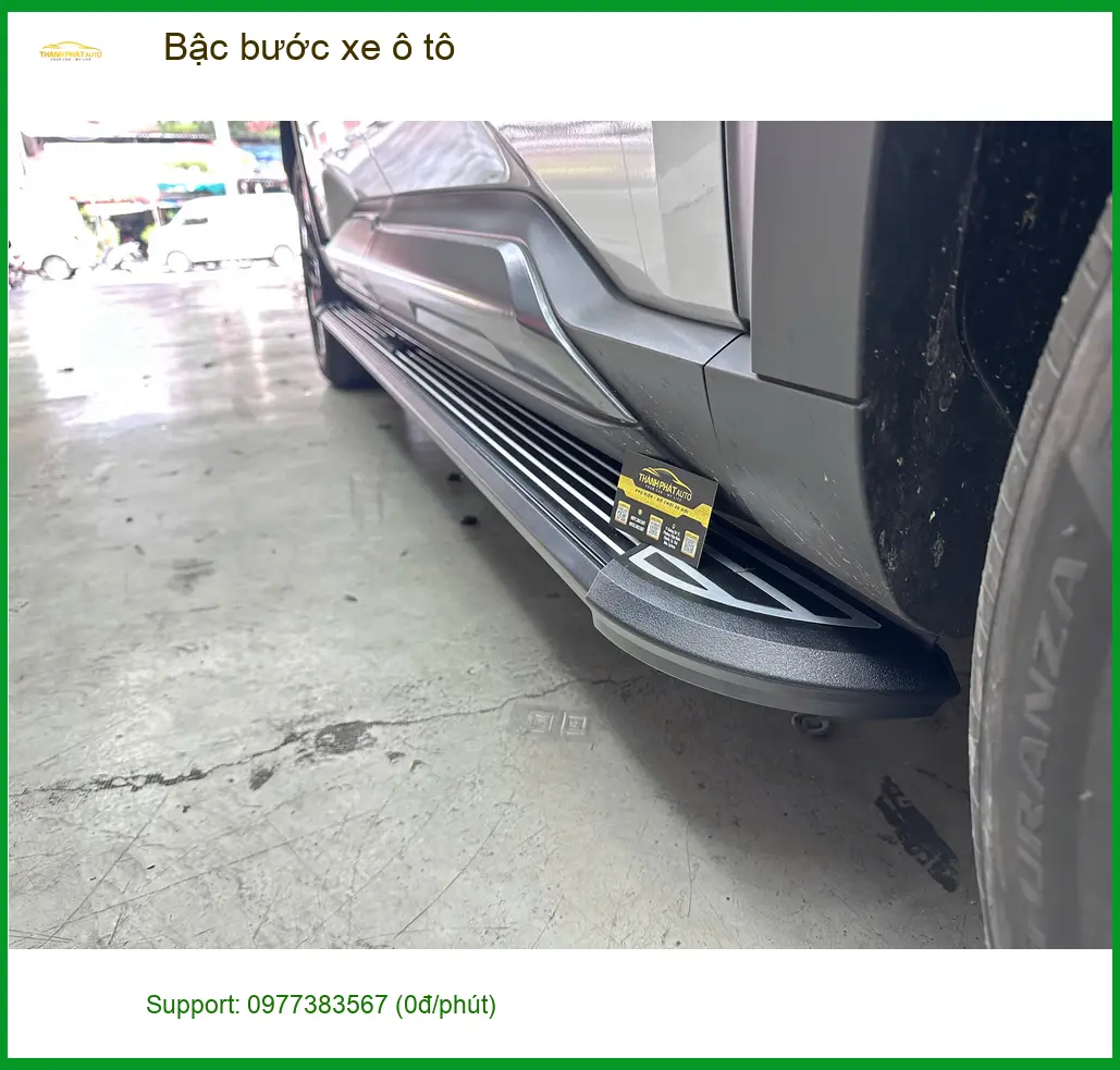 Anh Long lắp bậc bước xe ô tô Toyota Fortuner ở Hóc Môn ảnh thực tế 2