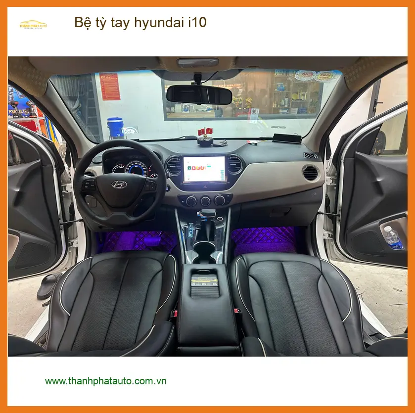 Anh Khải lắp bệ tỳ tay Hyundai i10 tại Quận Thủ Đức để lái xe thoải mái hơn ảnh thực tế 2