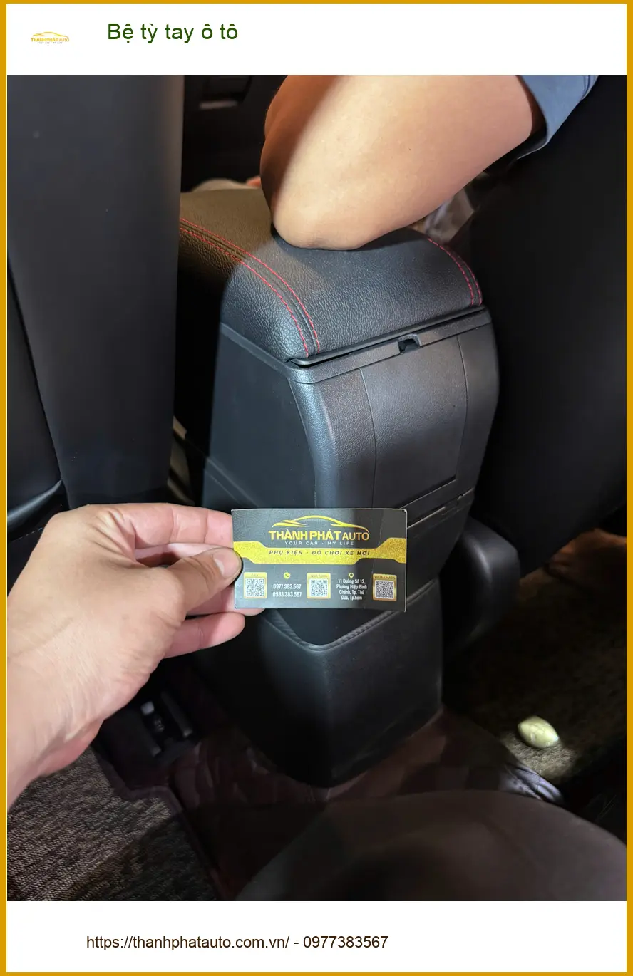 Chị Thảo lắp bệ tỳ tay ô tô Hyundai Accent tại Quận 3 uy tín, giá tốt ảnh thực tế 5