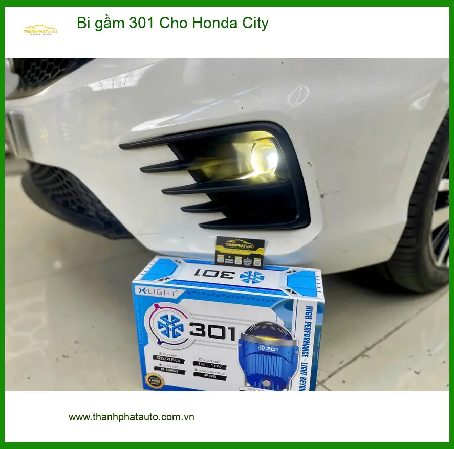 Bác Sĩ Cường lắp bi gầm 301 Honda City Quận Bình Tân tăng sáng ảnh thực tế 2