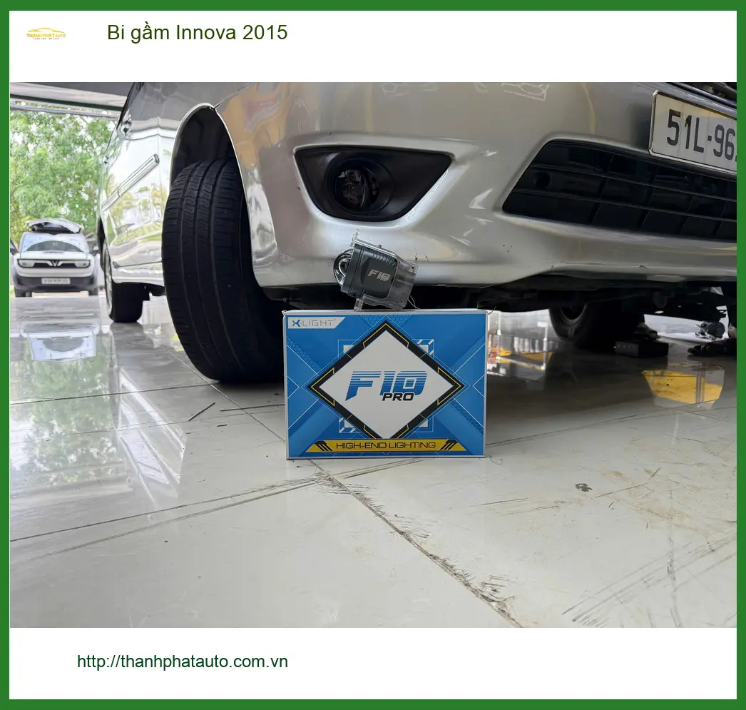 Chú Minh lắp bi gầm Innova 2015 tại Thủ Đức cải thiện tầm nhìn tối. ảnh thực tế 2