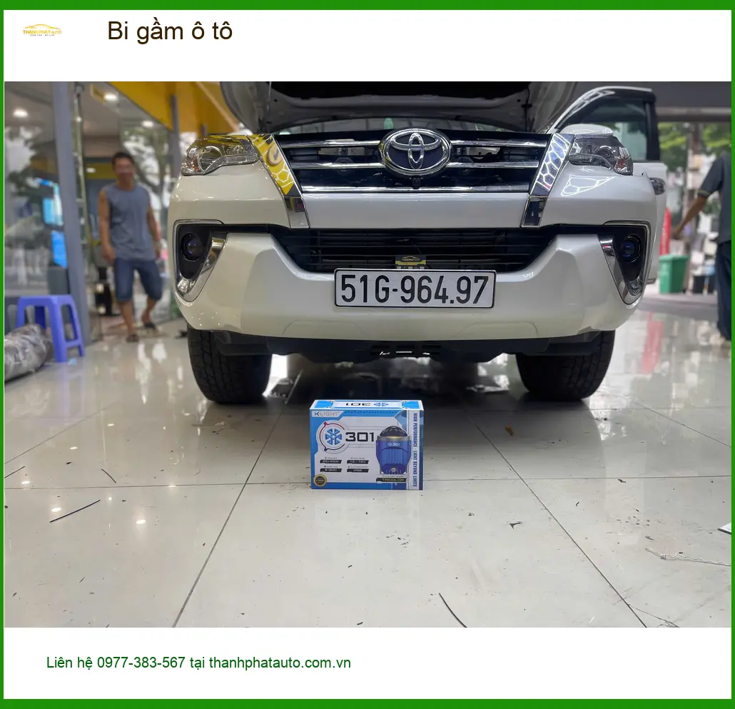 Anh Khải độ bi gầm ô tô Hyundai Accent tại Quận Gò Vấp vì thường xuyên đi đường tối ảnh thực tế 2