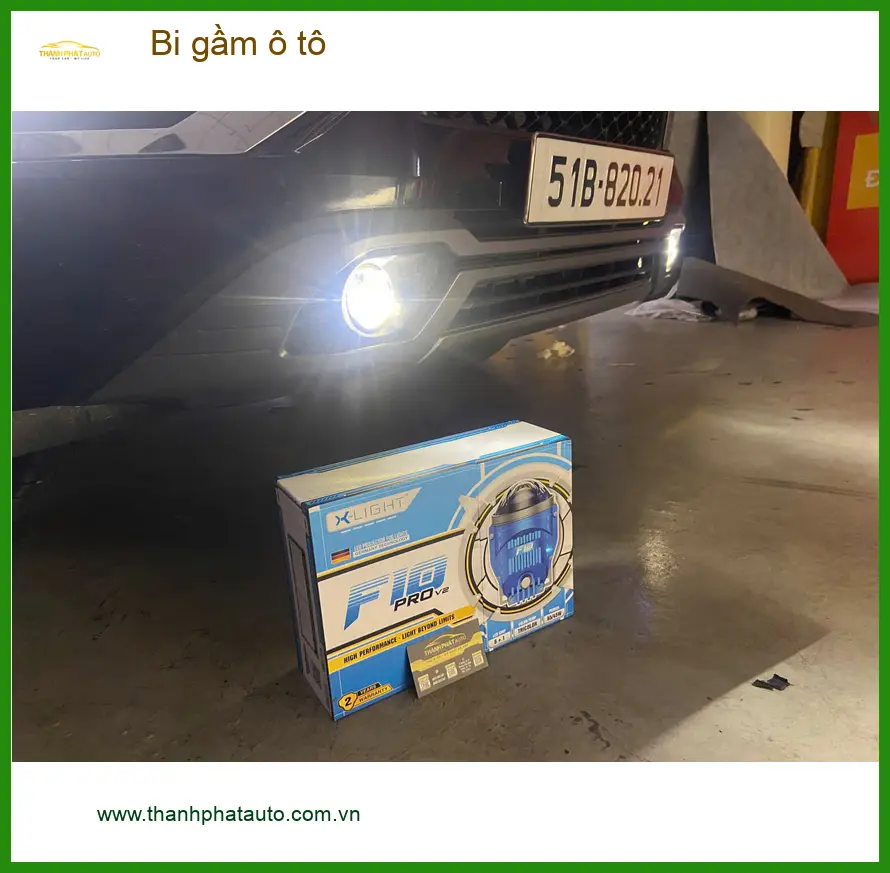Chị Thanh độ bi gầm ô tô cho Hyundai Accent vì đèn yếu khi đi đường đêm ở Quận 12