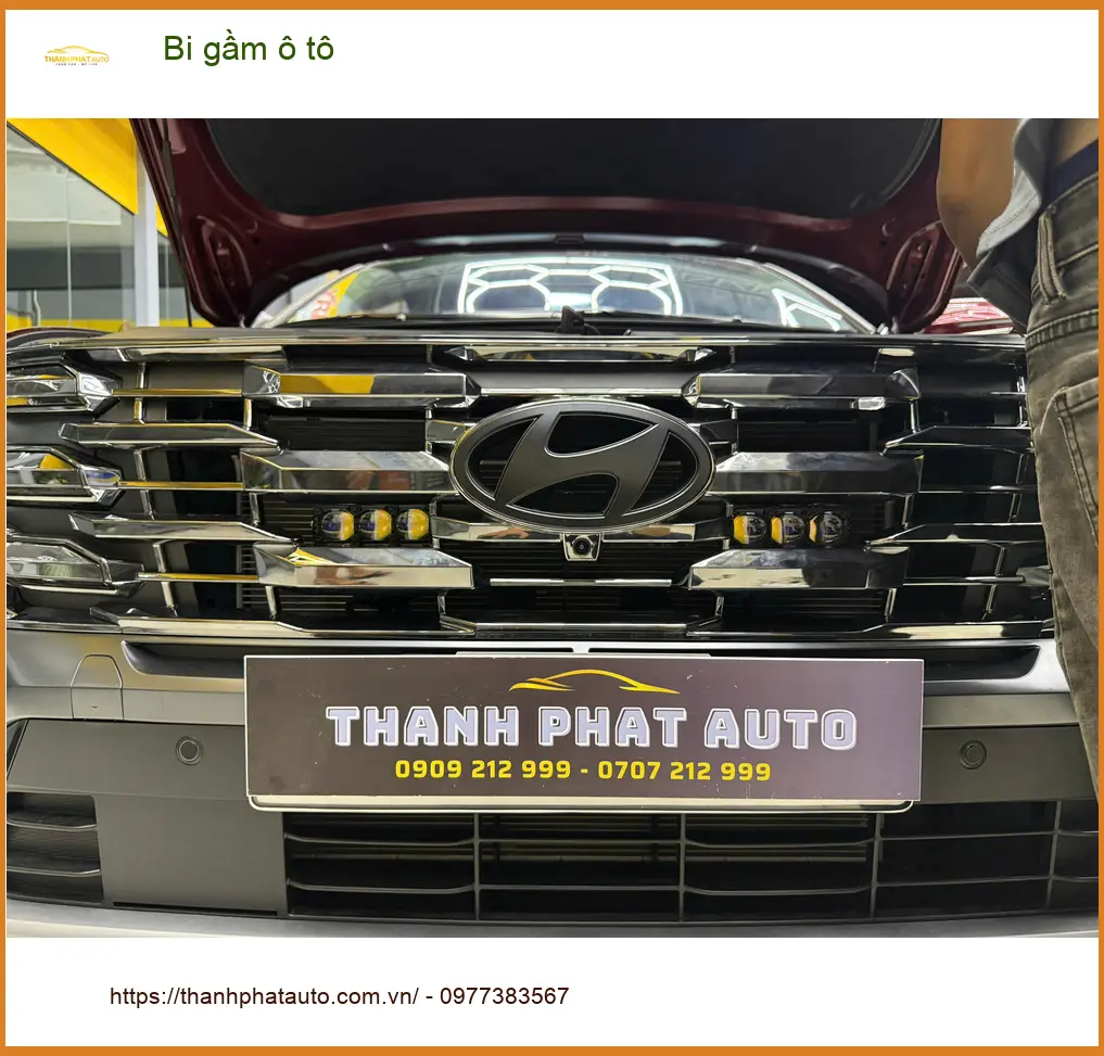 Anh Dũng lắp bi gầm ô tô Hyundai Accent tại Hóc Môn để cải thiện tầm nhìn ban đêm ảnh thực tế 2