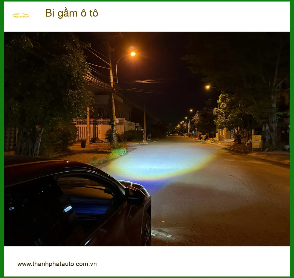 Anh Dũng lắp bi gầm ô tô Hyundai Accent tại Hóc Môn để cải thiện tầm nhìn ban đêm ảnh thực tế 4