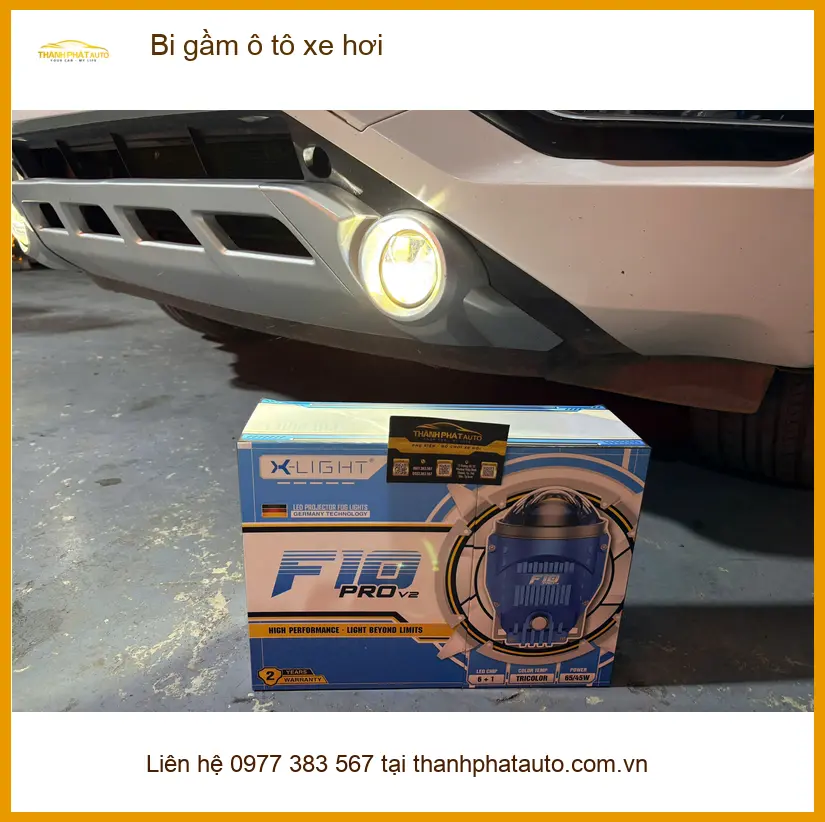 Anh Khang độ bi gầm ô tô Hyundai Accent tại Quận Thủ Đức vì đèn zin yếu khi về đêm ảnh thực tế 2