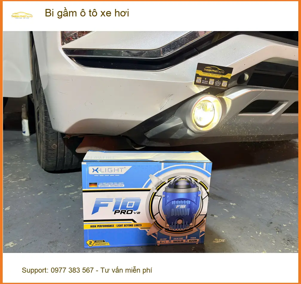Anh Khang độ bi gầm ô tô Hyundai Accent tại Quận Thủ Đức vì đèn zin yếu khi về đêm ảnh thực tế 3