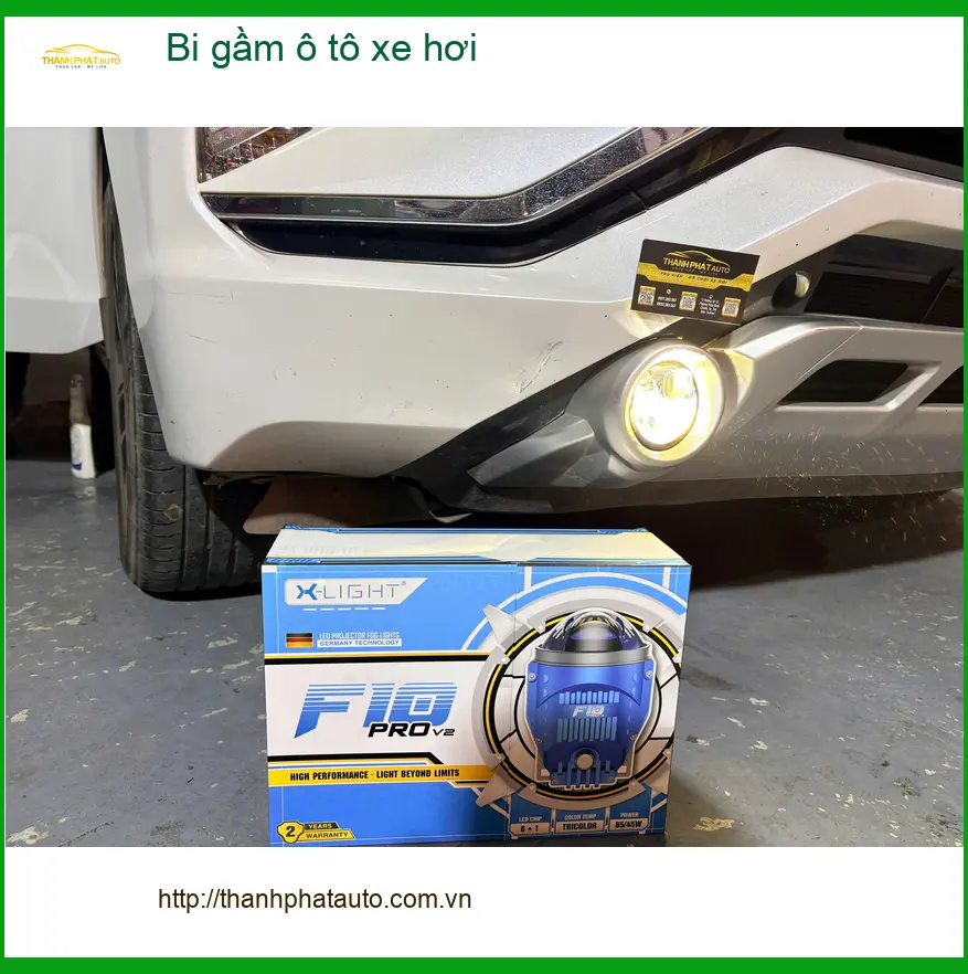 Anh Khang độ bi gầm ô tô Hyundai Accent tại Quận Thủ Đức vì đèn zin yếu khi về đêm ảnh thực tế 4